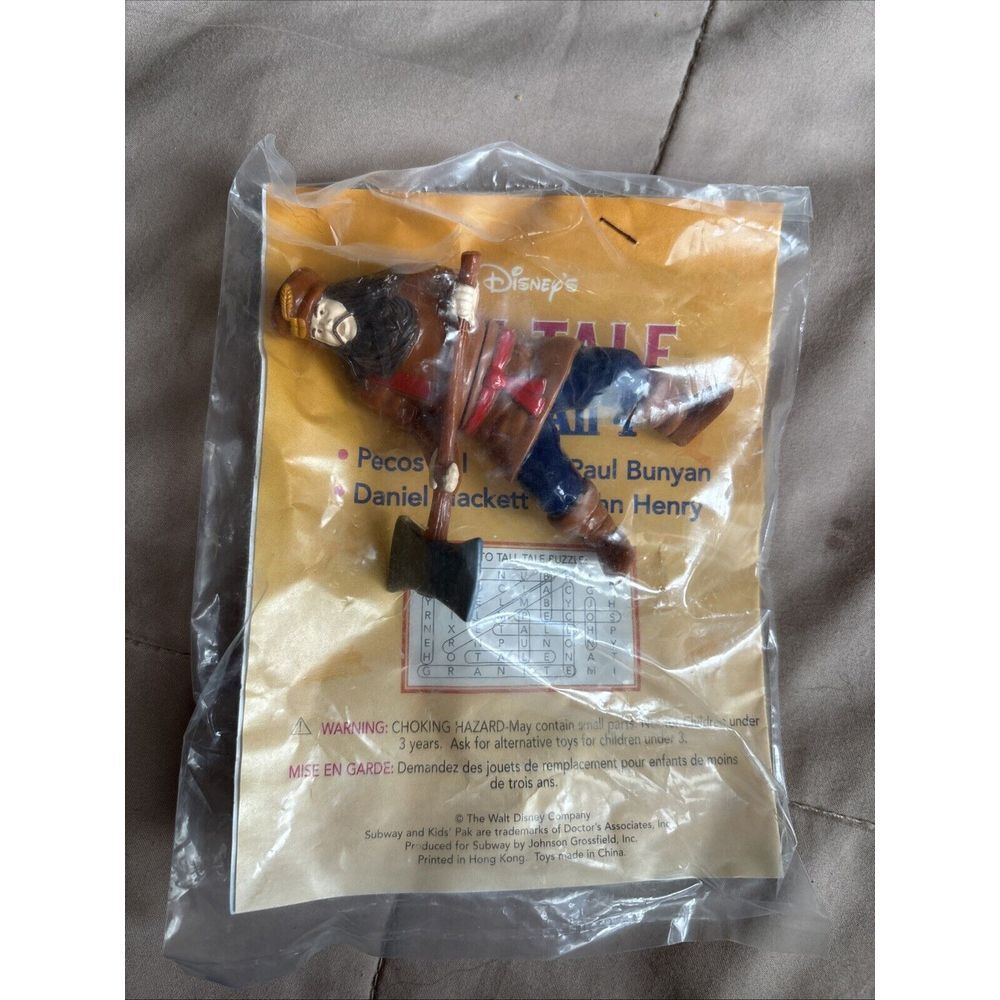 Disney's Tall Tale Subway Kids Pak Paul Bunyan In Package. Subway toy‎  28762876
